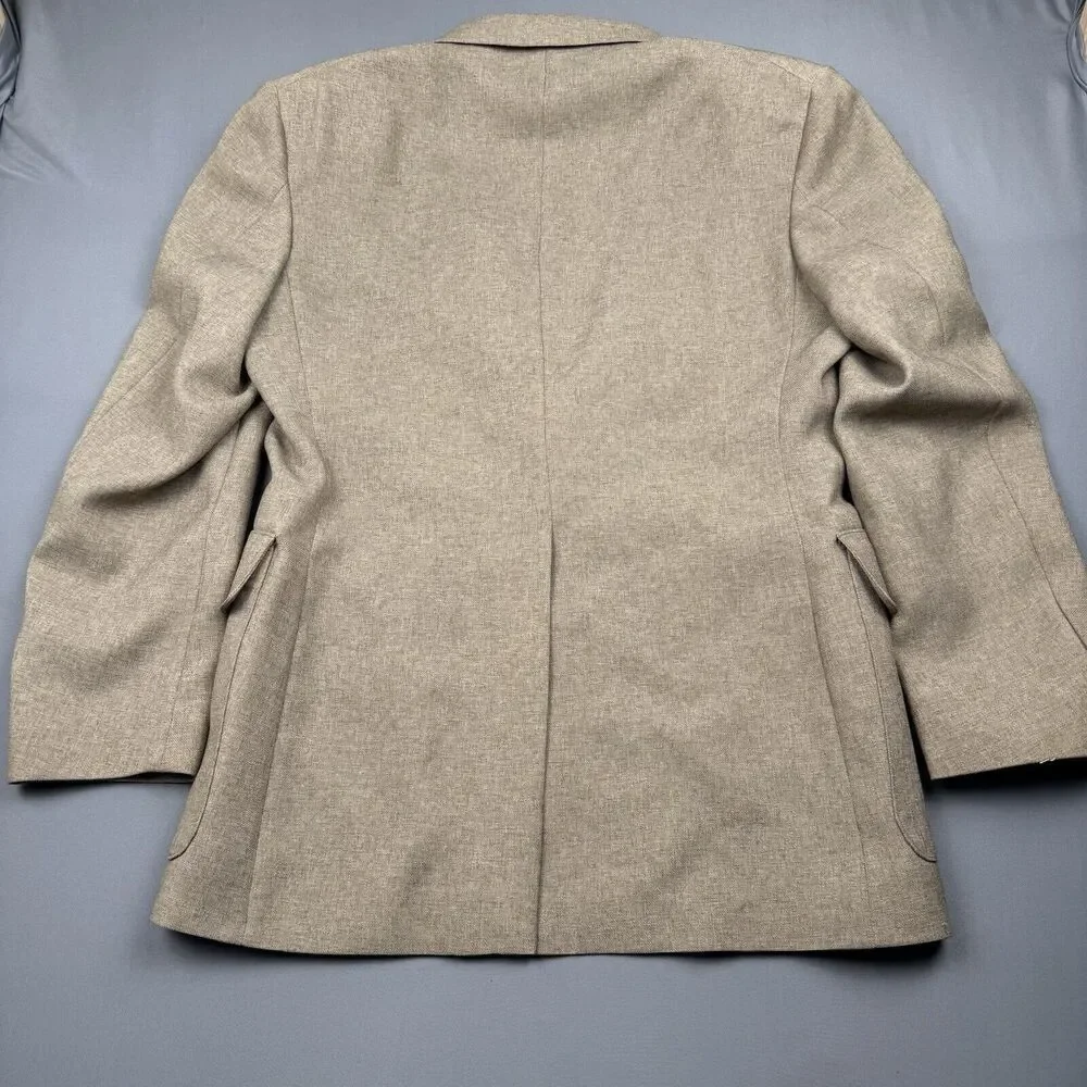 Vintage Levi Panatela Sportswear Men's Size 38S Heathered Brown Suit Coat Jacket - Picture 10 of 15